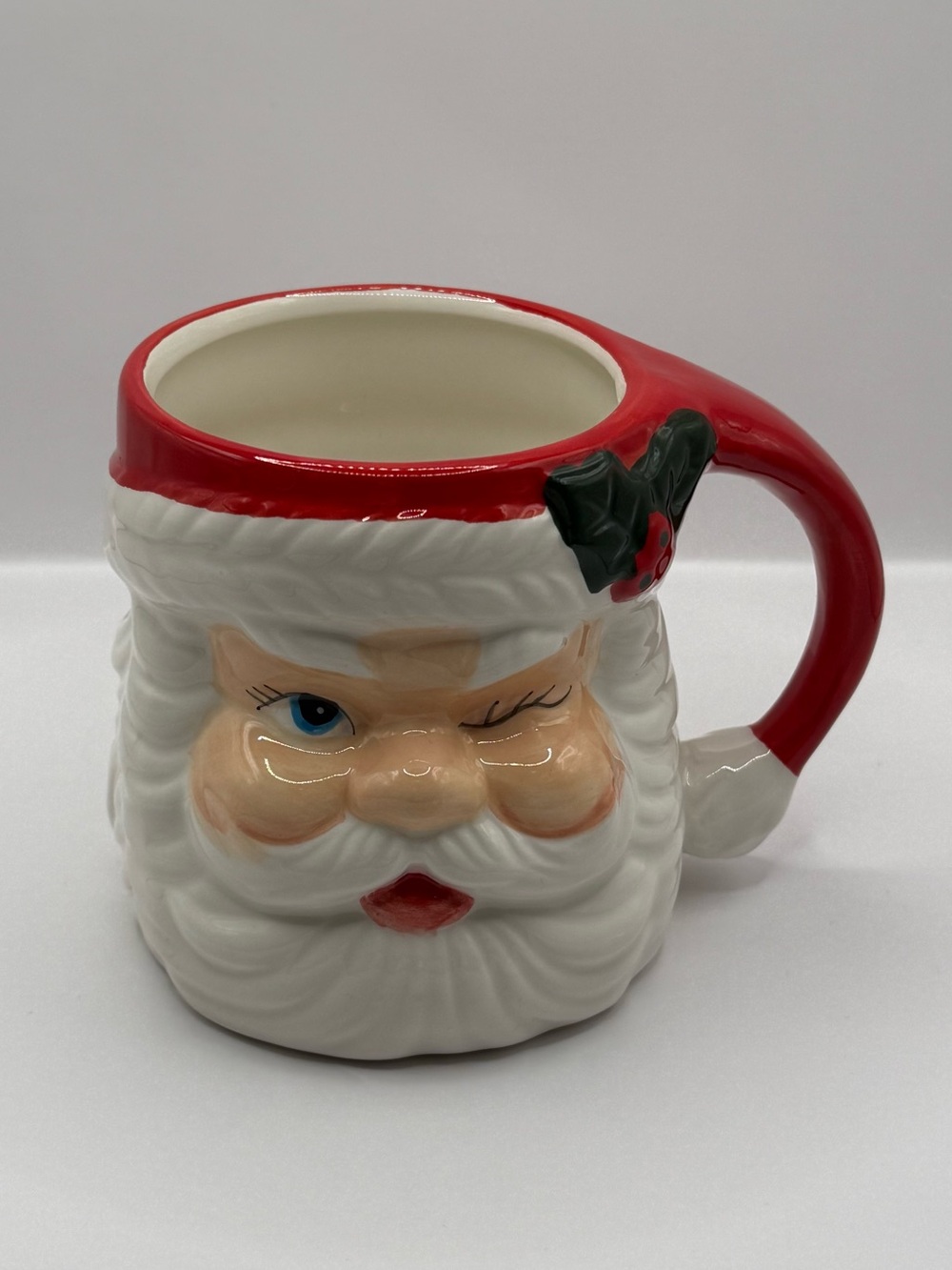 Sleigh Bell Bistro Santa Winking Mug Christmas Mug